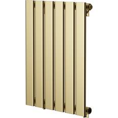 Hudson Reed Colore Brushed Brass 600mm x 452mm Horizontal Single Panel Radiator