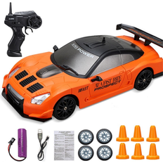 WL Toys Child Gifts 1/24 2.4G 4WD Drift RC Car On-Road Vehicles RTR Model Orange