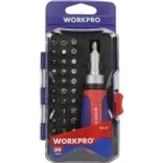 WORKPRO Universel Skralde-bitssæt Skraldeskruetrækker Spærrenøgle