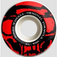 Bones Wheels Mummy Skulls 100A V4 Wide 53mm Wheels white