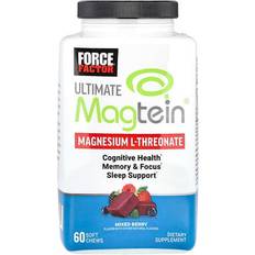 Force Factor Ultimate Magtein Magnesium L-Threonate Mixed Berry 60 Soft Chews