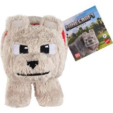 Mattel Minecraft Movie Dennis The Wolf 20cm Soft Plush Toy