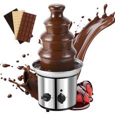 Tooarts 4 Tier Electric Chocolate Fondue Fountain Machine