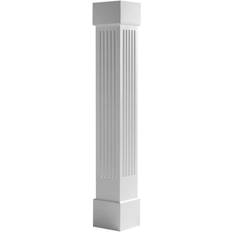 Columns Ekena Millwork Craftsman Classic Square Non-Tapered Fluted Column