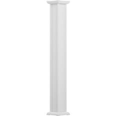Columns Ekena Millwork Endura-Aluminum Acadian Style Column 8 x 10' Textured White