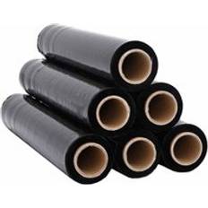 vidaXL Stretch Film 6 pcs Black 17 μm 50 cm x 150 m