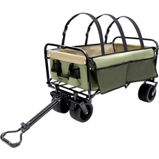 Utility Wagons Bed Bath & Beyond Foldable Wagon Cart with Strapping System Beach 40.5 In L X 18.1 In W X 46.5 In H