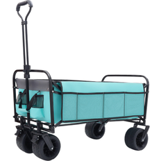 Utility Wagons Bed Bath & Beyond Foldable Wagon Cart with Strapping System Beach 40.5 In L X 18.1 In W X 46.5 In H