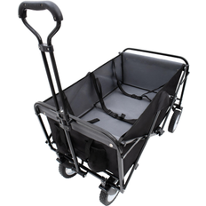 Utility Wagons Bed Bath & Beyond Foldable Wagon Cart with Strapping System Beach 35.04 In L X 21.65 In W X 38.98 In H