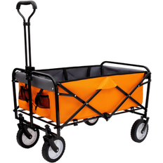 Utility Wagons Bed Bath & Beyond Foldable Wagon Cart with Strapping System Beach 35.04 In L X 21.65 In W X 38.98 In H