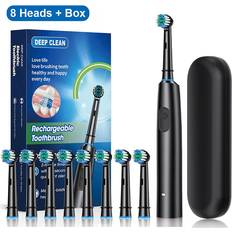 Electric Toothbrushes & Irrigators Maxpower Rotary Rechargeable Electric Toothbrush with 8 Soft