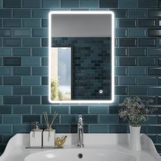 Bathroom Furniture Metro Lane Rectangle Mirror Silver 177.8 cm H x 127 cm W