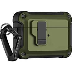 Høretelefoner Hurtel Pro Armour Airpods Case with Hook 4 Olive