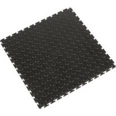 Black Plastic Flooring COBA Studded Surface Pack of 8 Black
