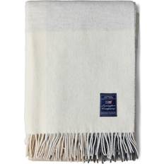 Lexington Filtar Lexington Checked Recycled Wool Pläd 130x170 Beige White Gray Filt