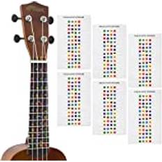 Ukulele Note Sticker 6 Pack