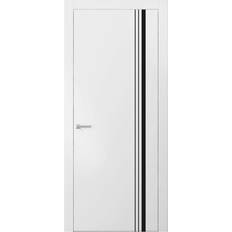 Interior Doors SartoDoors Solid French 36 80 inches Planum 0011 White Silk with Frosted Glass Interior Door S 0500-N (x)