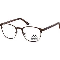 Glasögon & Läsglasögon Montana Eyewear MM580 MM580C Men's Eyeglasses Brown Size 51 Frame Only