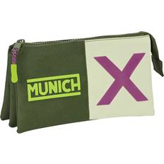 Gröna Kabinväskor Munich Tredubbel Carry-all Bright Khaki Grön 22 x 12 x 3 cm