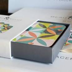 Navigate Carnaby Coasters Petal Square Set of 4 Multicolor Coaster