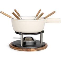 Livoo MEN426C Tradition Fondueset 2.6L Emaljerad Gjutjärnspanna