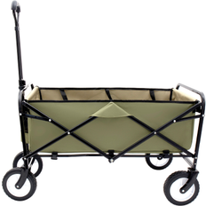 Utility Wagons Bed Bath & Beyond Foldable Wagon Cart with Strapping System Beach 35.04 In L X 21.65 In W X 38.98 In H