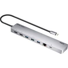 Aten USB-C Dock with Power Pass-Through and 4K Dual Display UH3240-AT
