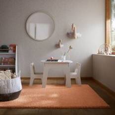 Dunelm Snuggle Washable Rug - Snuggle Apricot