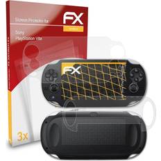 Console Decal Stickers atFoliX 3x screen protection film for sony playstation vita matt&shockproof