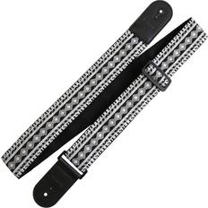 Retro Black & White Guitar Strap