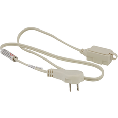 Utilitech Indoor 3-ft 16 / 2 2 Prong White Indoor SPT-2 Light Duty Flat Plug Extension Cord UT920603