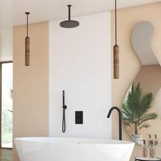Shower Sets Randolph Morris Thermostatic Concealed Tub and Shower Faucet Set RMFLSHRD6-MB-C