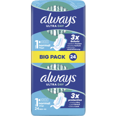 Always ultra normal Always Ultra Day Normal BigPack Hygiejnebind Med Vinger 24-pack