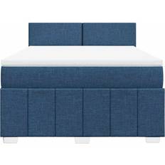Bedpakketten vidaXL Boxspring Met Matras Stof Blauw 140x190 cm