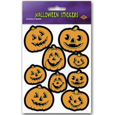 Beistle 4 3/4 x 7 1/2 Jack-O-Lantern Sticker 28/Pack