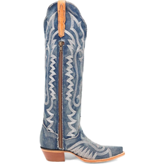 Riding Shoes Dan Post Denim Darlin' Denim Cowboy Boots Blue 8.5 Medium