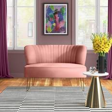 Etta Avenue Celisha 45 Inch Upholstered Loveseat Sofa 45" 2 Seater