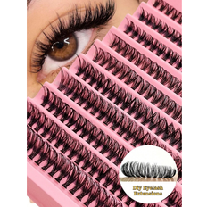Makeup Shein 200 Clusters 40D Individual Lashes Extensions Volume Fluffy Eyelash Clusters, DIY Eyelash Extensions