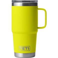 Yeti Rambler 20 oz Firefly Yellow Travel Mug 20fl oz