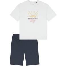 Piger - S Nattøj Schiesser Teens Nightwear Nattøj - Sort/Hvid