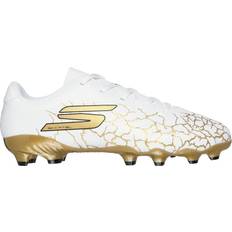 Skechers 36 Sportssko Skechers SKX_01 1.5 Low FG Electrum - Hvid/Guld Børn - Græs