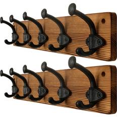 Furniture August Grove 5 Rack Brown 9cm H X 44cm W X 7.5cm D Coat Hook