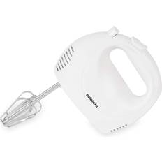 Hand Mixers Sabichi White Electric Hand Mixer Food 5 Speed Whisk Chrome Beaters Blender