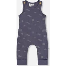 Jumpsuits Children's Clothing Deux par Deux Printed Muslin One-Piece Jumpsuit - Navy Blue