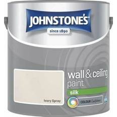 Ivory spray paint Johnstones Silk Emulsion Paint Wall Paint Ivory Spray 2.5L