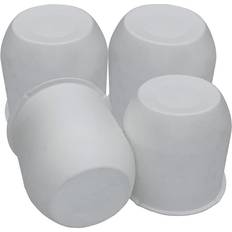 Trailers Port Authority 4 White Trailer Wheel Hub Center Cap 4.25 in Diameter