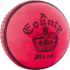 Cricketbollar Readers County Leather Crown Cricket Ball Pink