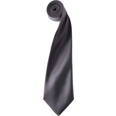 Grey Ties Premier Unisex Adult Colours Satin Tie - Dark Grey