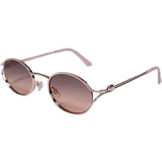 Aldo Clubsunnies Slim Metal Oval Sunglasses - Gold/Pink