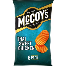 McCoy's Pack of 6 Thai Sweet Chicken Multipack Crisps, 6x25g, 6